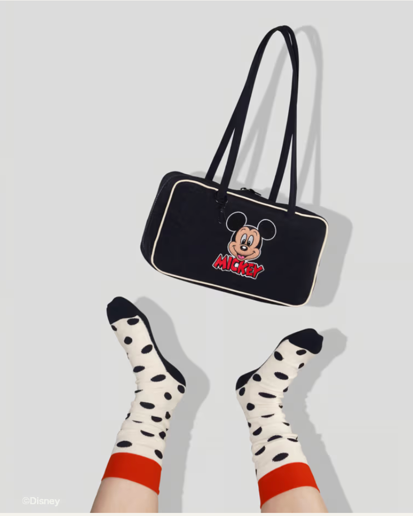 美國｜BAGGU × Disney 迪士尼聯名 Nylon Bowler Bag 保齡球包 / 肩背包 S Size