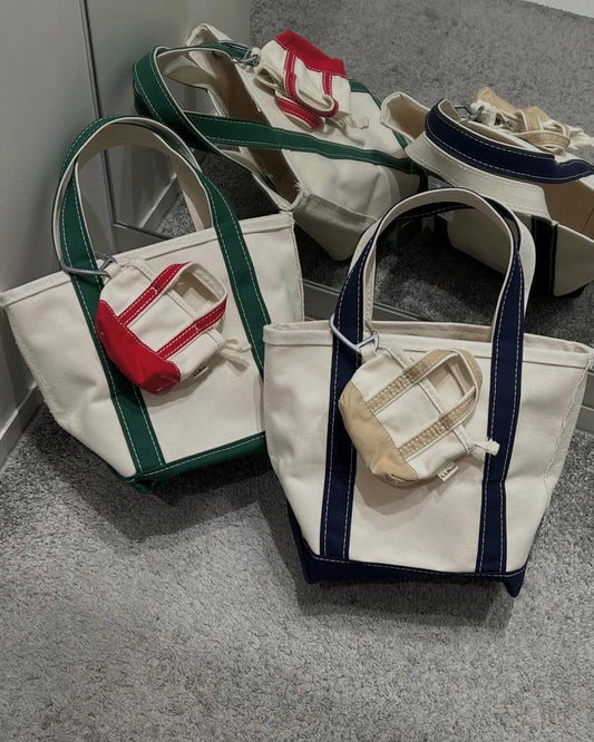 美國｜L.L.Bean Micro Boat and Tote 迷你帆布托特包 共四色
