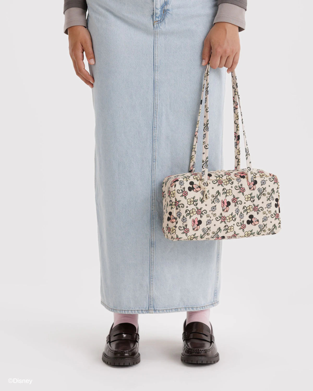 美國｜BAGGU × Disney 迪士尼聯名 Nylon Bowler Bag 保齡球包 / 肩背包 S Size