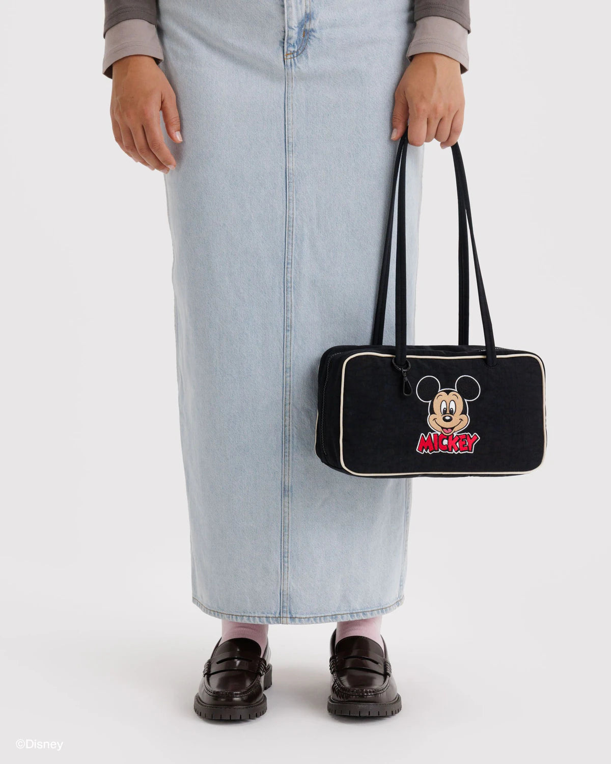 美國｜BAGGU × Disney 迪士尼聯名 Nylon Bowler Bag 保齡球包 / 肩背包 S Size