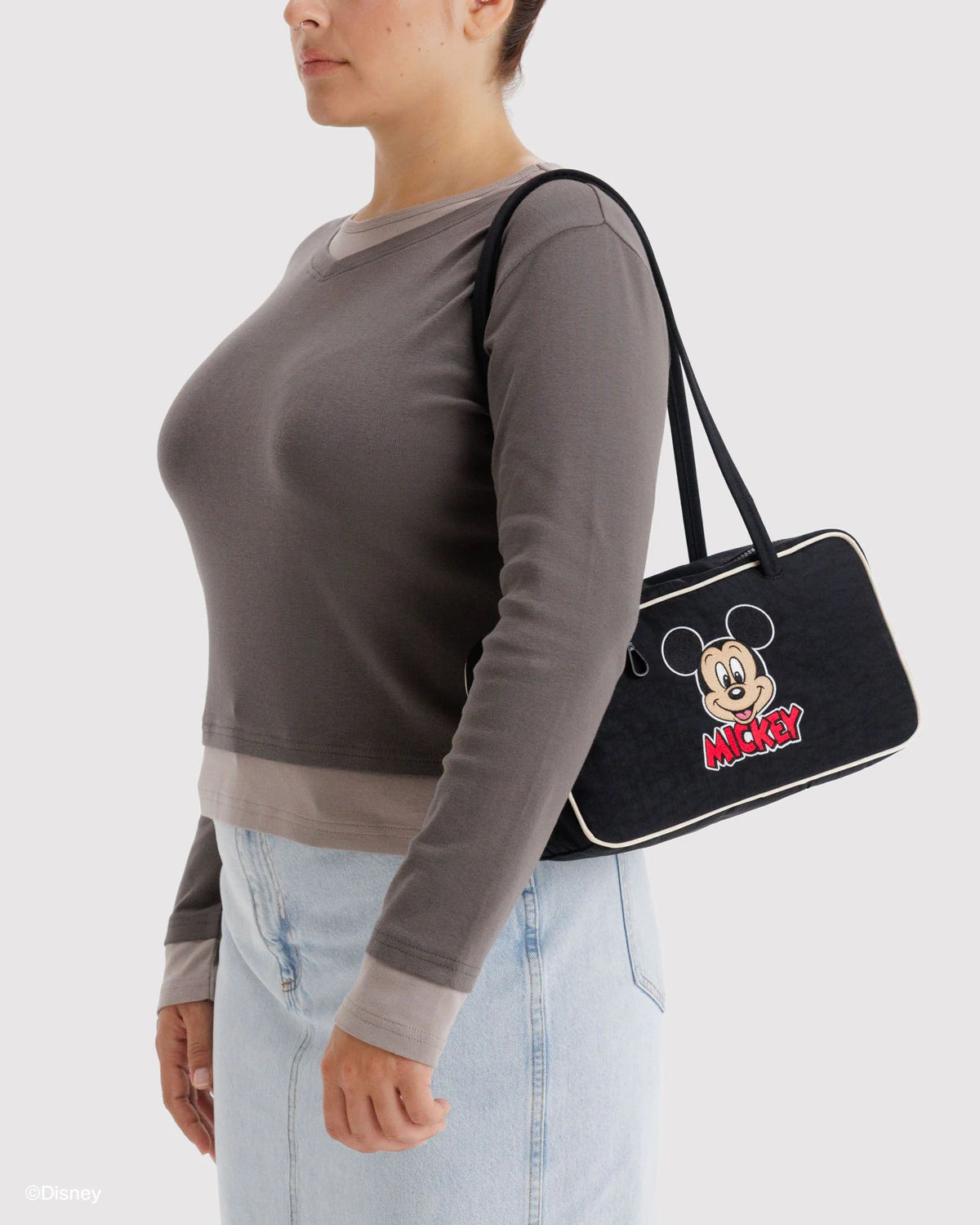 美國｜BAGGU × Disney 迪士尼聯名 Nylon Bowler Bag 保齡球包 / 肩背包 S Size