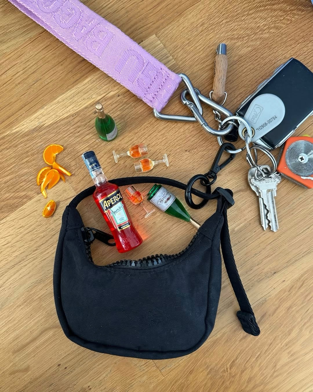 美國｜BAGGU Crescent Bag Charm 迷你彎月包 / 鑰匙包吊飾 共三色