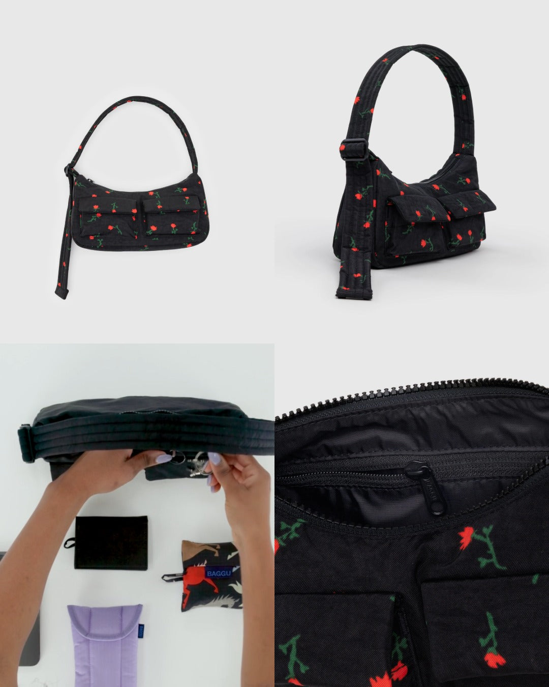 美國｜BAGGU Cargo Shoulder Bag Y2K 腋下包 / 肩背包 共四色