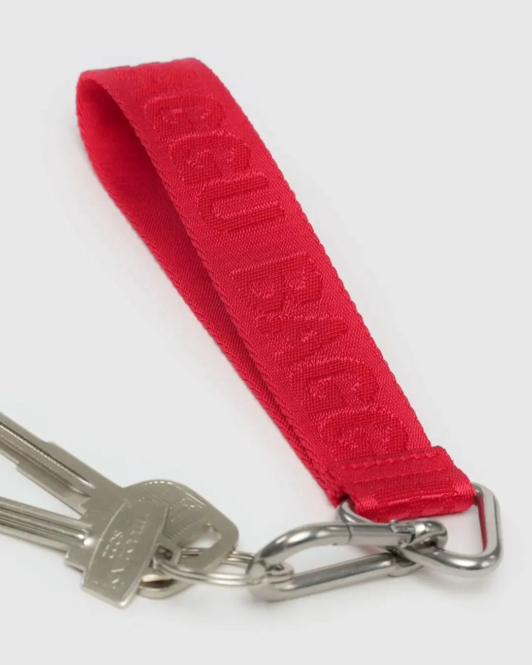 美國｜BAGGU Logo Keychain 織帶鑰匙圈 扣環吊飾 共三色