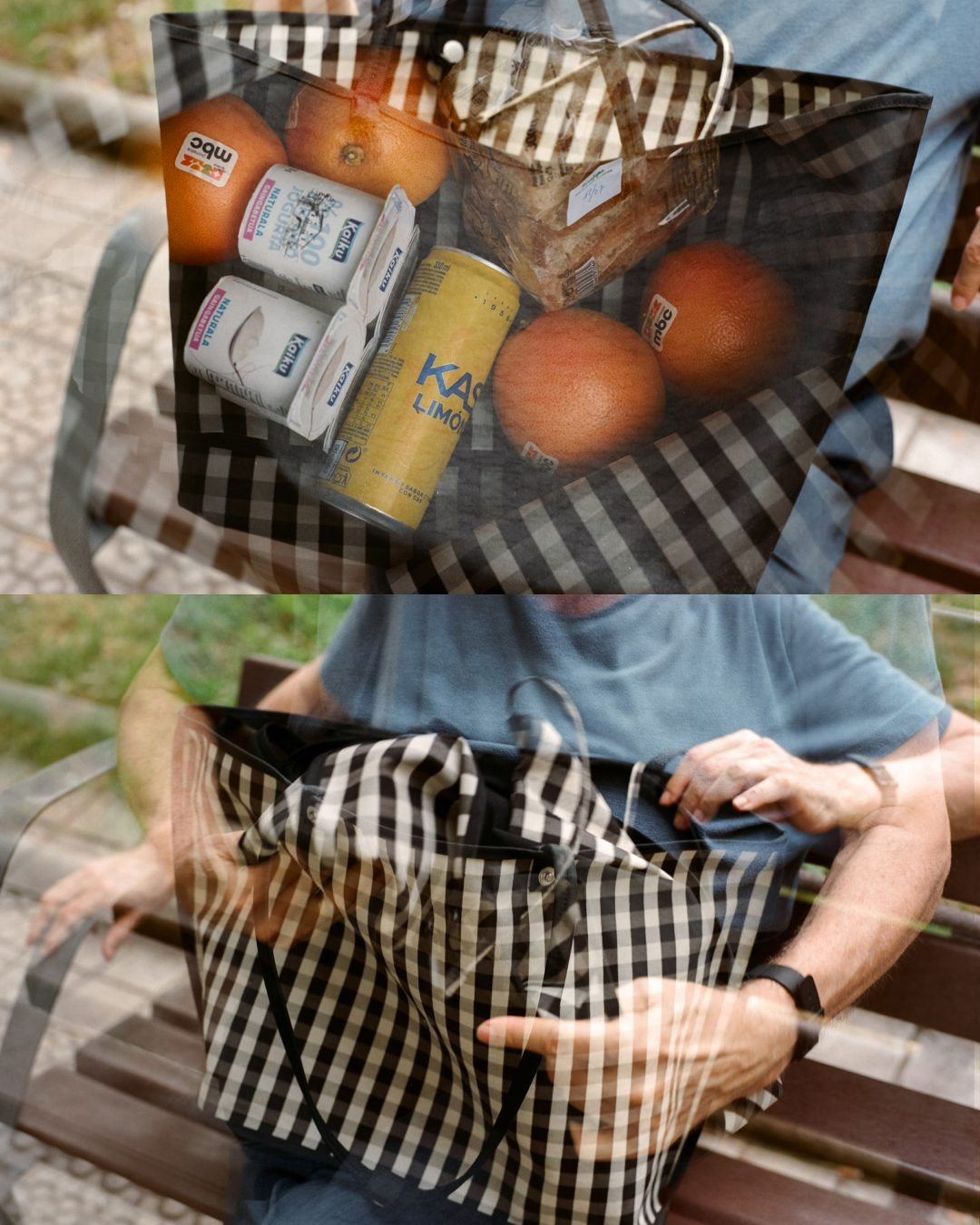 美國｜BAGGU Nylon Reversible Tote 雙面托特包 / 肩背包/ 子母包 M Size 共三色