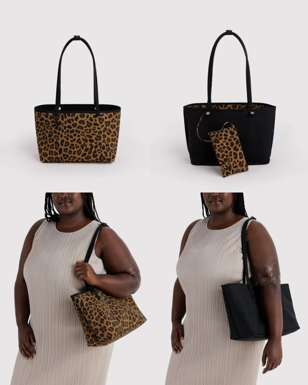 美國｜BAGGU Nylon Reversible Tote 雙面托特包 / 肩背包/ 子母包 M Size 共三色