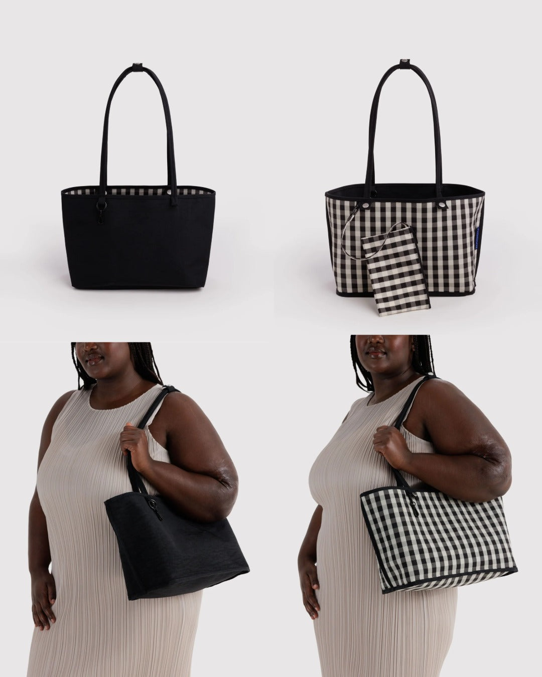 美國｜BAGGU Nylon Reversible Tote 雙面托特包 / 肩背包/ 子母包 M Size 共三色