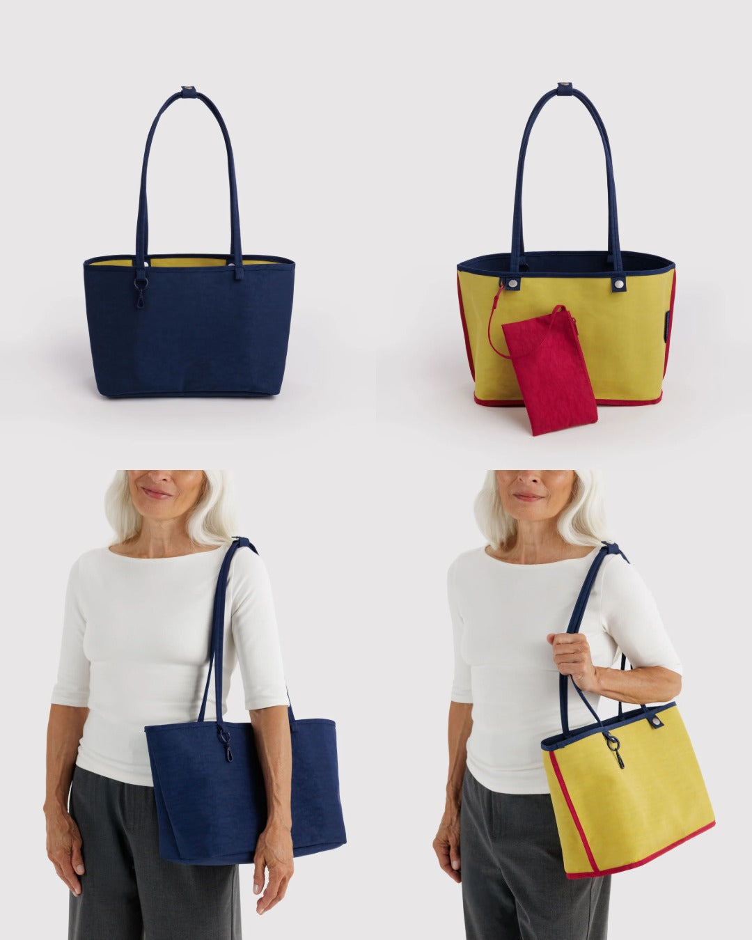 美國｜BAGGU Nylon Reversible Tote 雙面托特包 / 肩背包/ 子母包 M Size 共三色