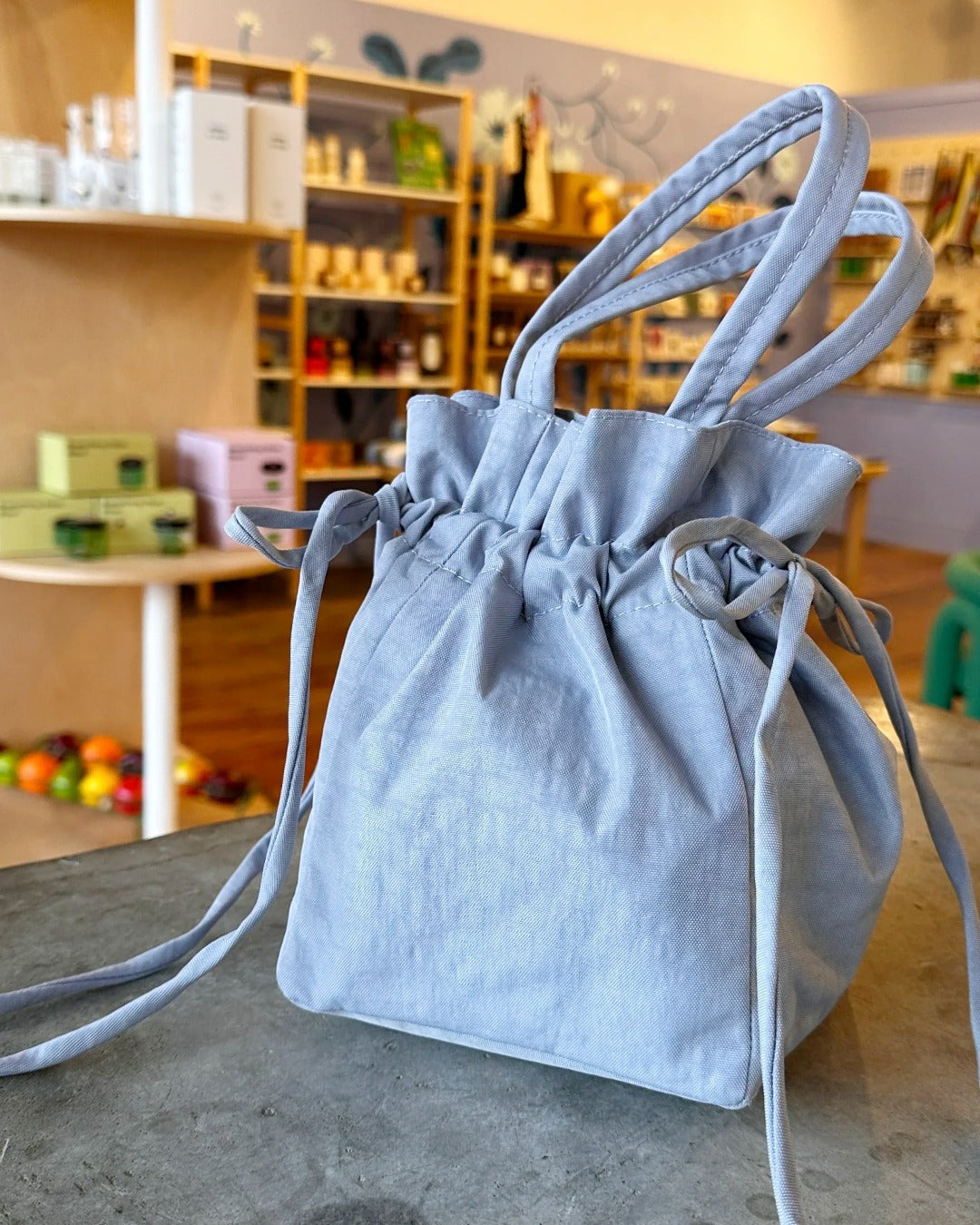 美國｜BAGGU Drawstring Bag 兩用束口水桶包 / 手提包 /  斜背包 共四色