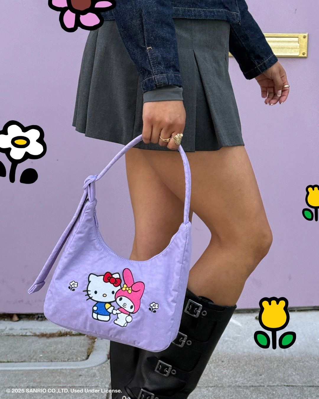 美國｜BAGGU x HELLO KITTY 三麗鷗聯名系列 保齡球包 / 彎月包 / 肩背包 / 環保購物袋 共五款