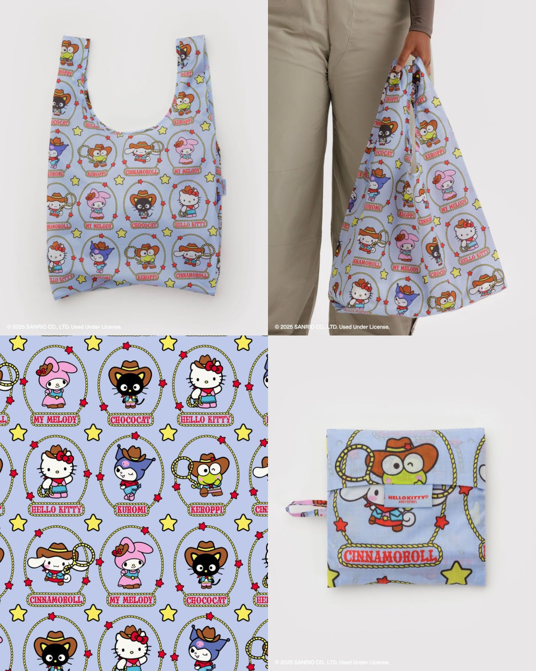 美國｜BAGGU x HELLO KITTY 三麗鷗聯名系列 保齡球包 / 彎月包 / 肩背包 / 環保購物袋 共五款