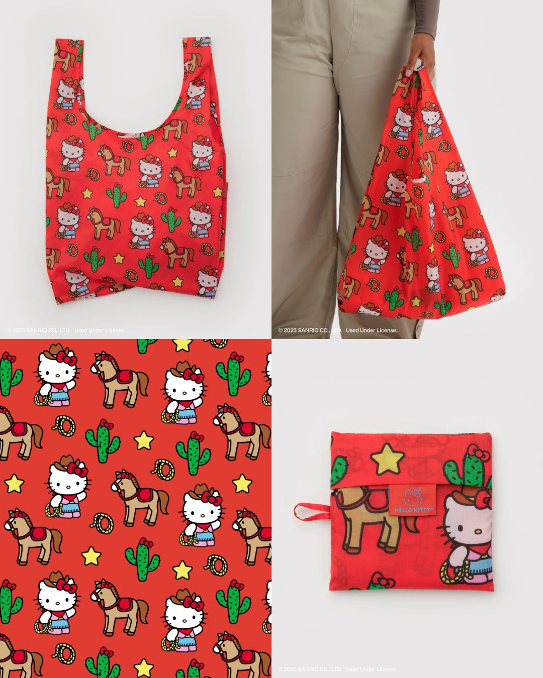 美國｜BAGGU x HELLO KITTY 三麗鷗聯名系列 保齡球包 / 彎月包 / 肩背包 / 環保購物袋 共五款