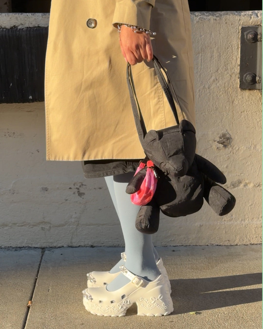 美國｜BAGGU Bear Bag 療癒系 立體泰迪熊寶包 斜背包 共兩色
