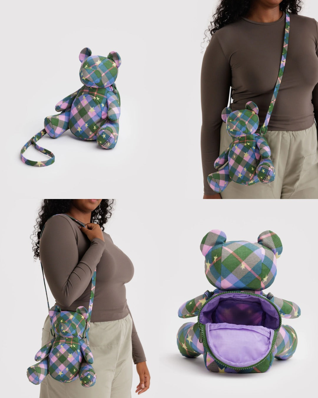 美國｜BAGGU Bear Bag 療癒系 立體泰迪熊寶包 斜背包 共兩色