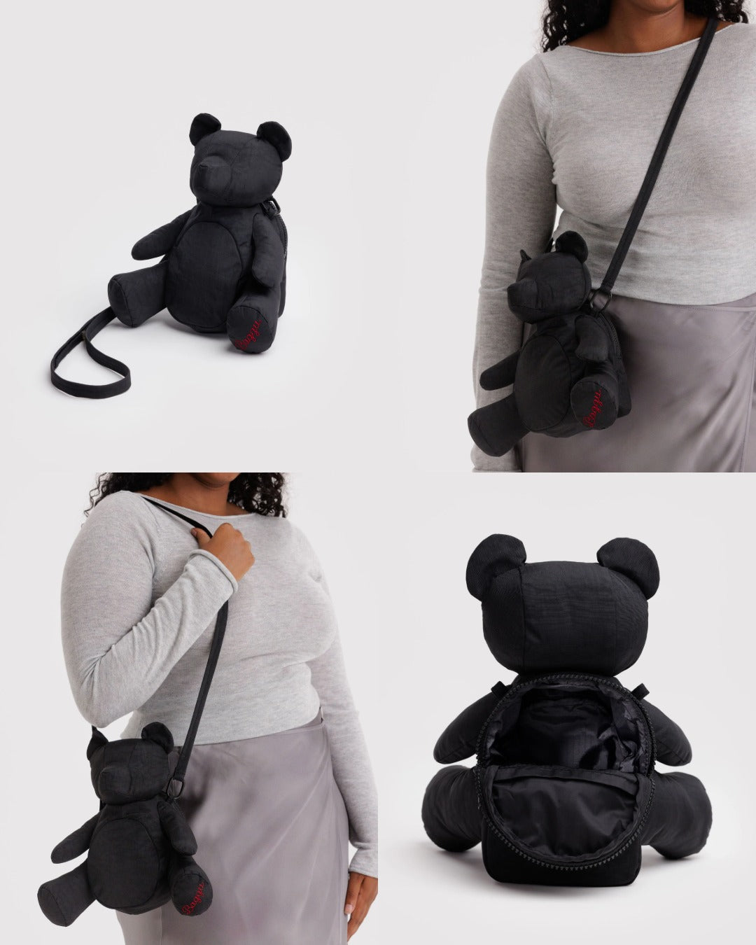 美國｜BAGGU Bear Bag 療癒系 立體泰迪熊寶包 斜背包 共兩色