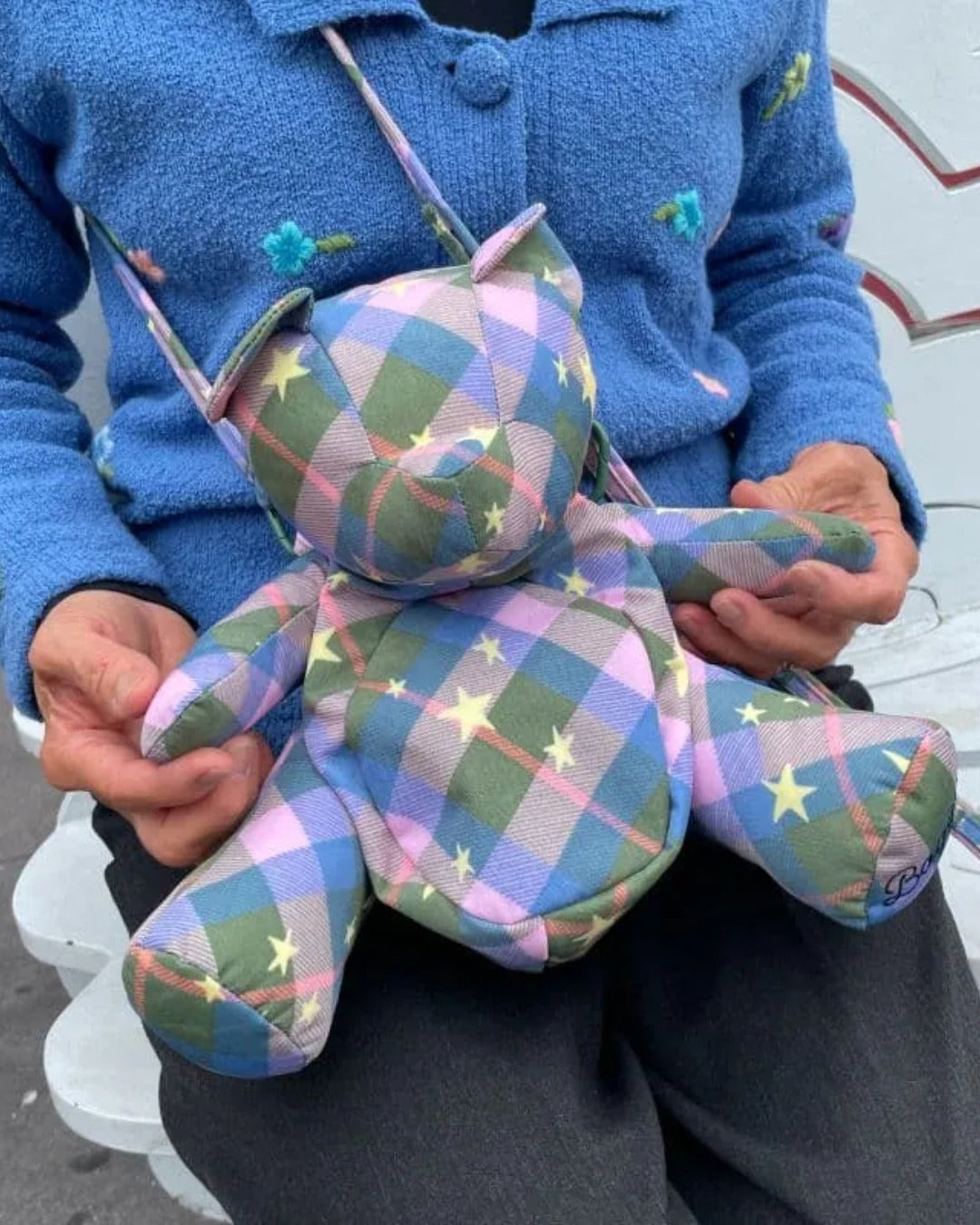 美國｜BAGGU Bear Bag 療癒系 立體泰迪熊寶包 斜背包 共兩色
