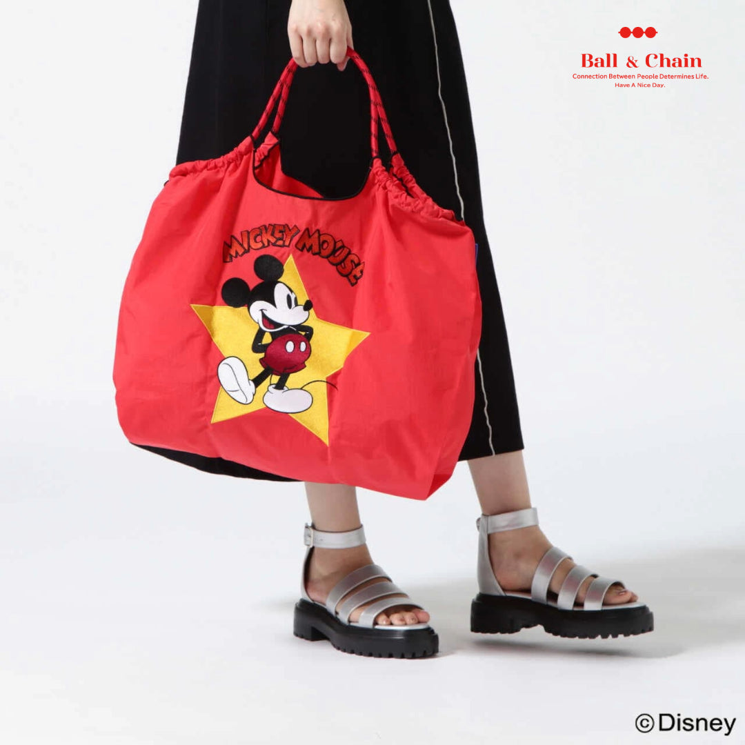 日本｜Ball&Chain x Disney Mickey 迪士尼米奇聯名 刺繡環保購物袋 L Size