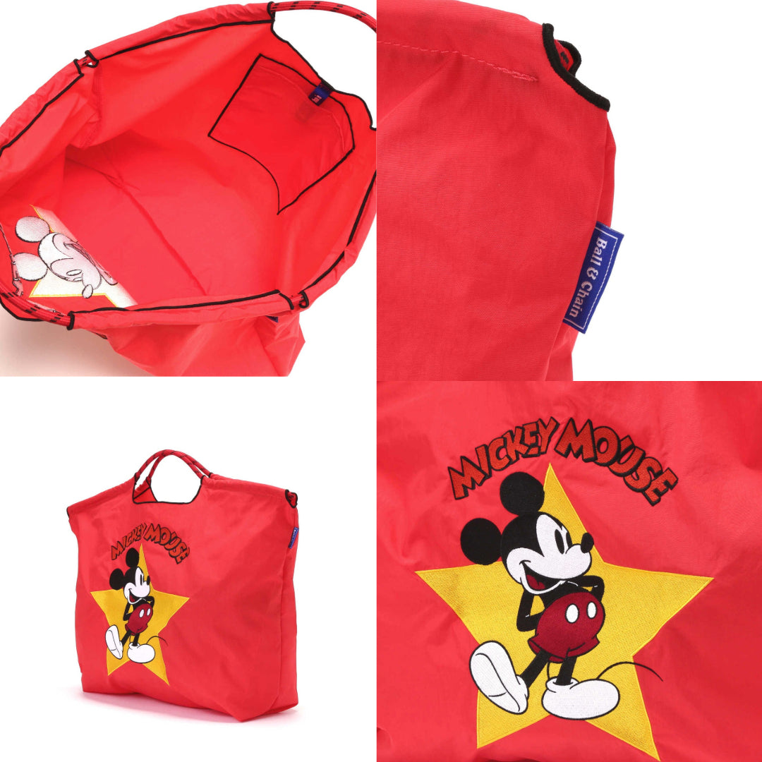 日本｜Ball&Chain x Disney Mickey 迪士尼米奇聯名 刺繡環保購物袋 L Size