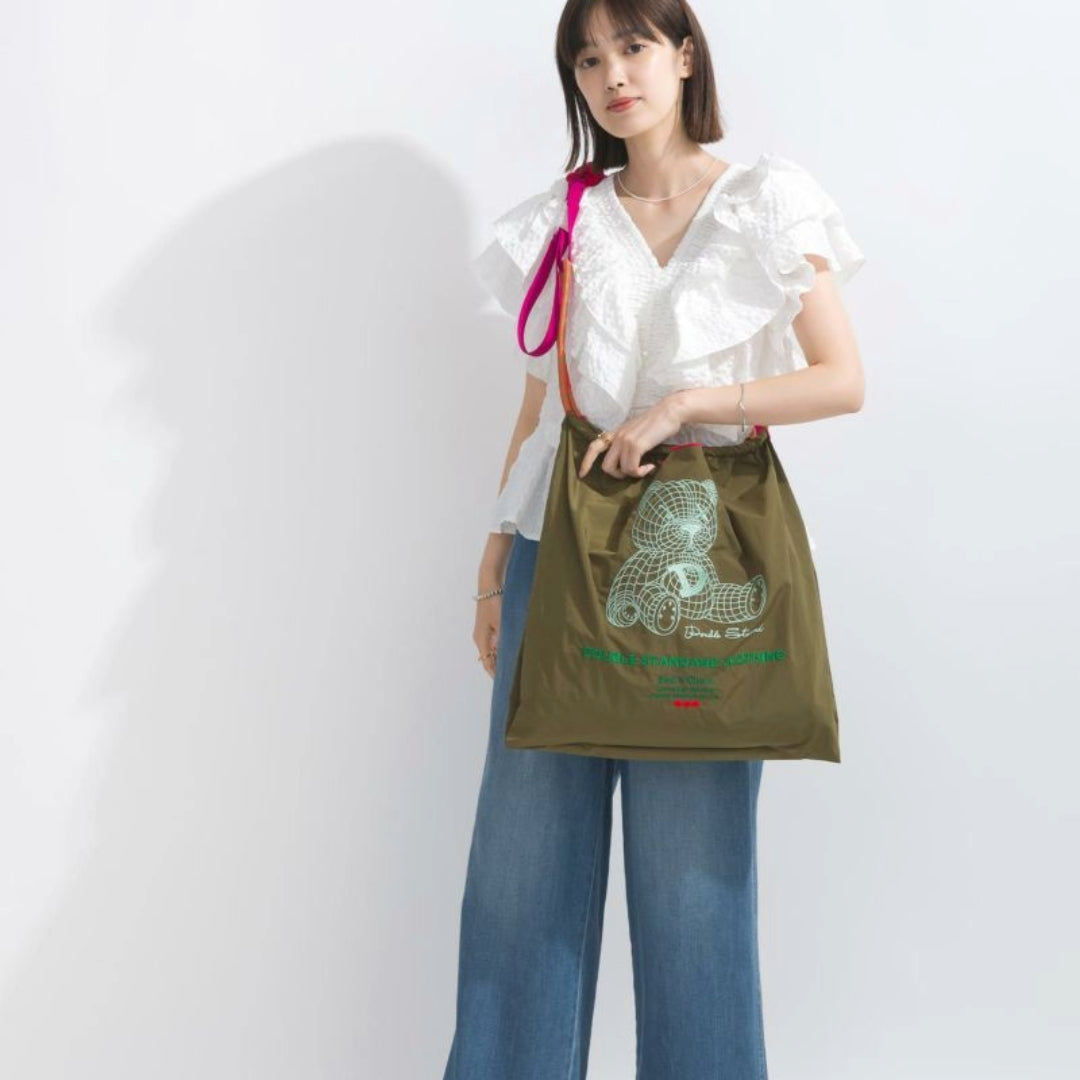 日本｜Ball&Chain 刺繡環保購物袋 專用肩帶/背帶 可調長度 共兩色