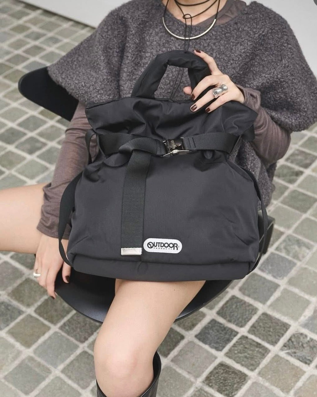 美國｜OUTDOOR PRODUCTS 兩用金屬扣帶托特包