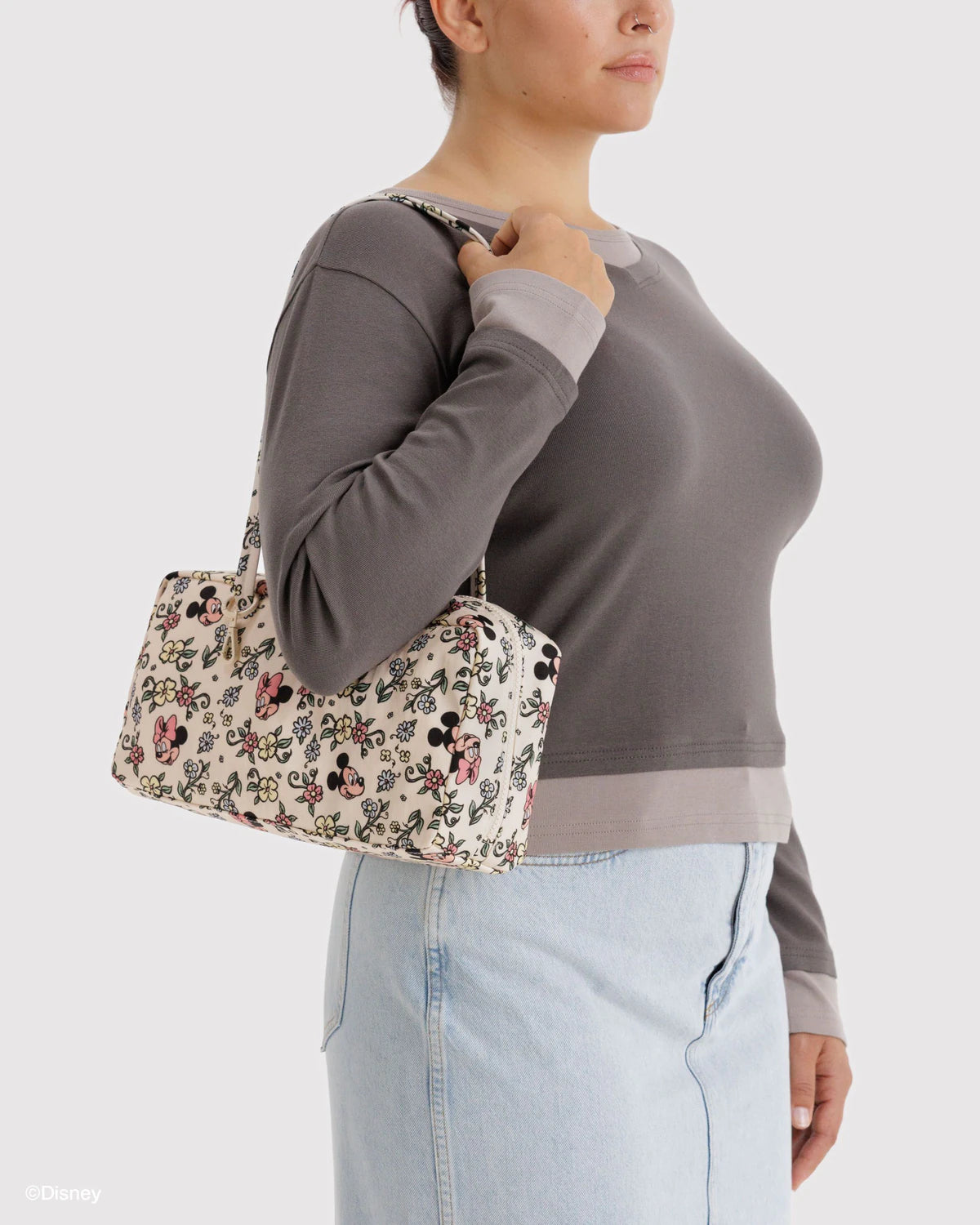 美國｜BAGGU × Disney 迪士尼聯名 Nylon Bowler Bag 保齡球包 / 肩背包 S Size